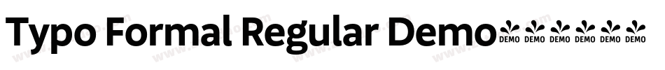 Typo Formal Regular Demo字体转换